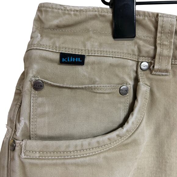 KUHL Rydr Men's Pants/Jeans Size 35x30 Patina Dye Tan Jeans 5 Pocket - Picture 14 of 15
